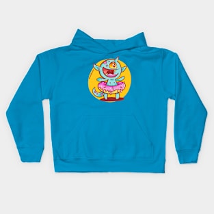 donut monster Kids Hoodie